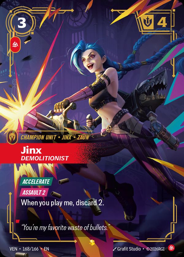 Jinx, Demolitionist (Overnumbered) — Riftbound card