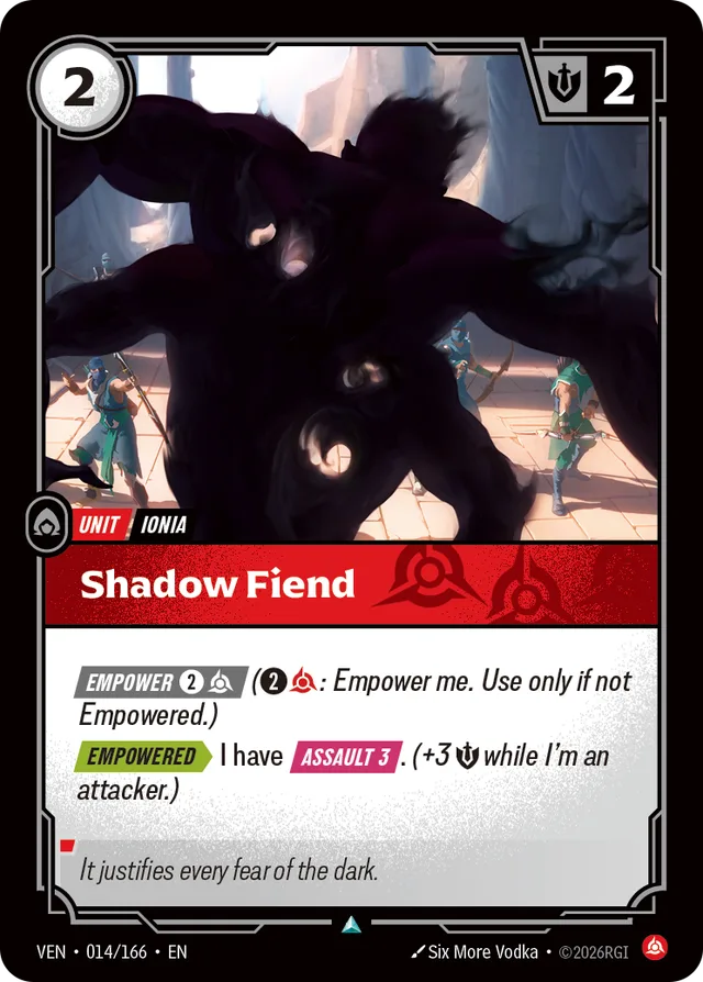 Shadow Fiend Riftbound card (VEN-014/166)