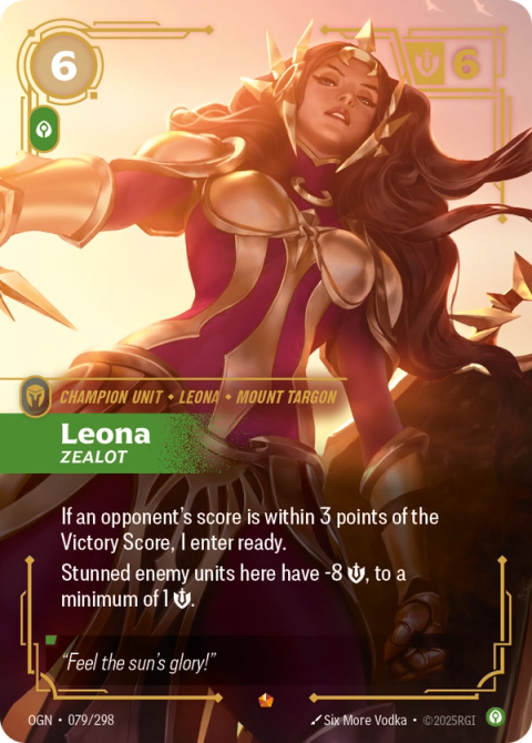 Leona - Zealot — Origins #079, art by Six More Vodka