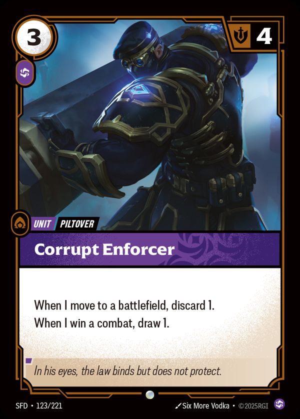 Corrupt Enforcer — Riftbound card