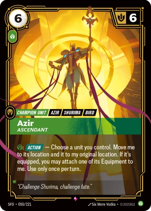 Azir, Ascendant, SFD-050/221