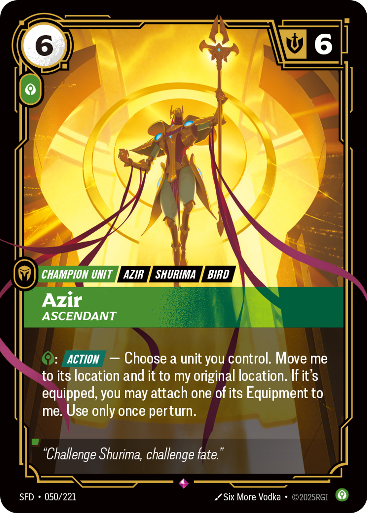Azir, Ascendant