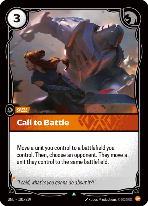 Call to Battle — Unleashed #101, art by Kudos Productions