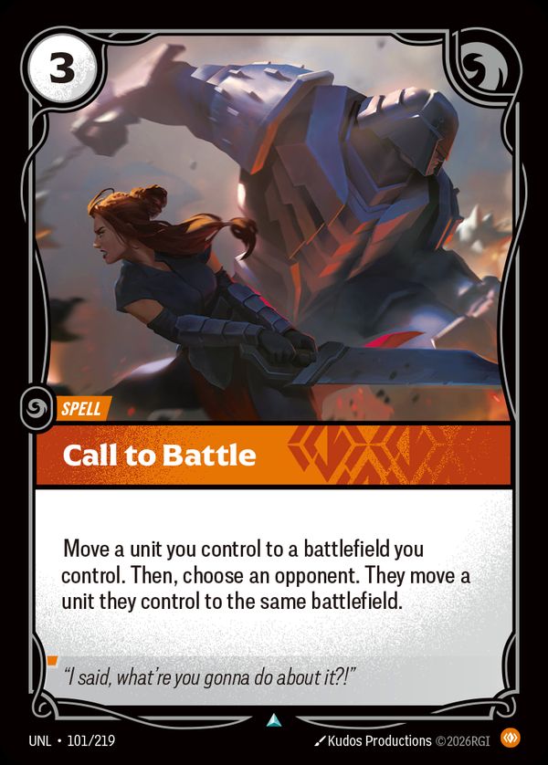 Call to Battle — Riftbound card