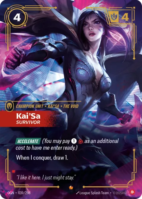 Kai'Sa, Survivor, OGN-039/298