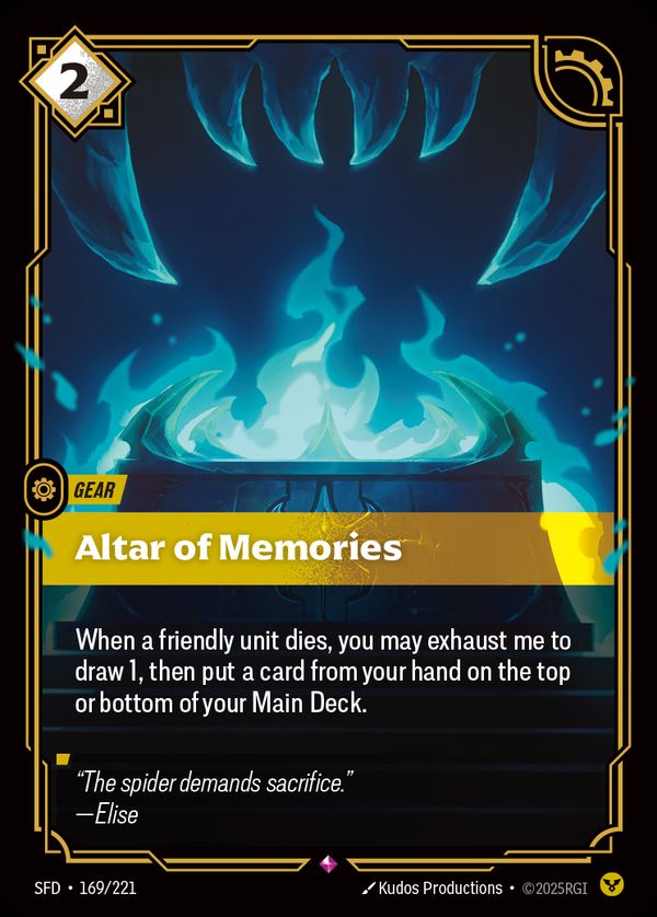 Altar of Memories — Riftbound card