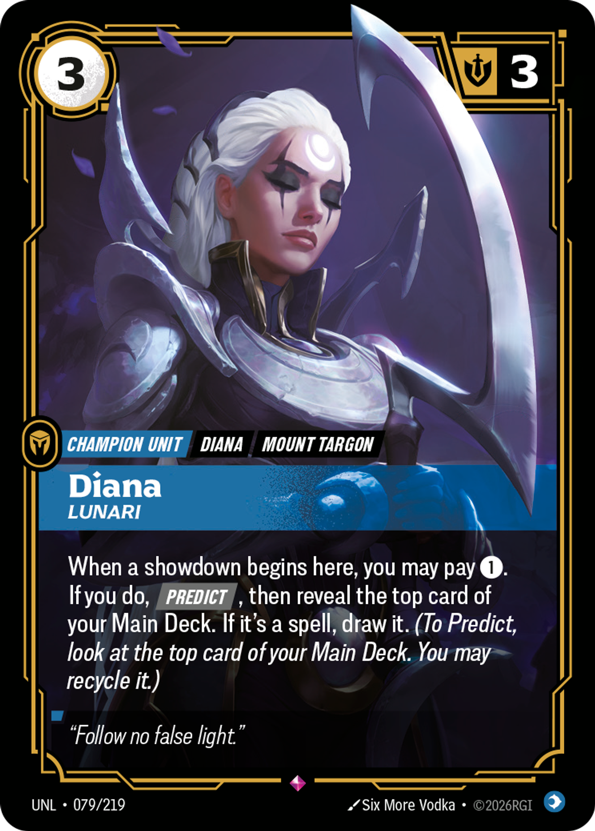 Diana, Lunari