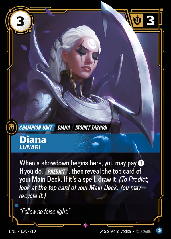 Diana, Lunari — Riftbound card
