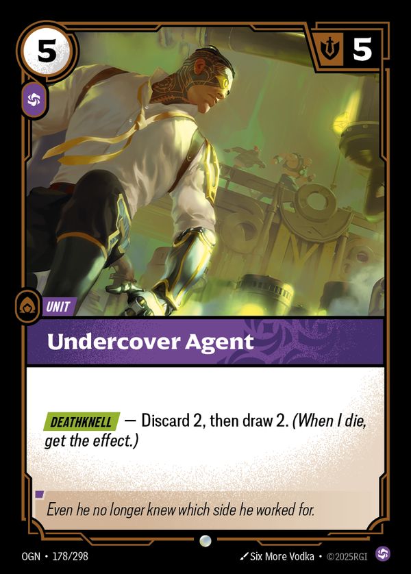 Undercover Agent — Riftbound card