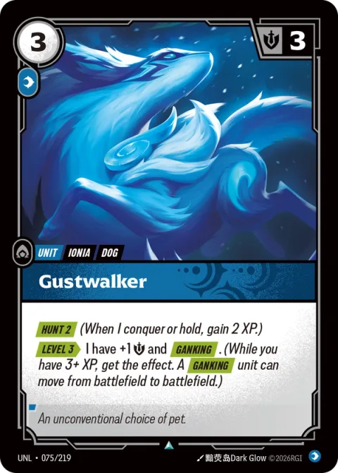 Gustwalker UNL-075 영어판 카드 이미지