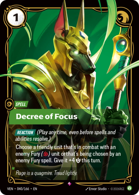 Decree of Focus — Vendetta #040, art by Envar Studio