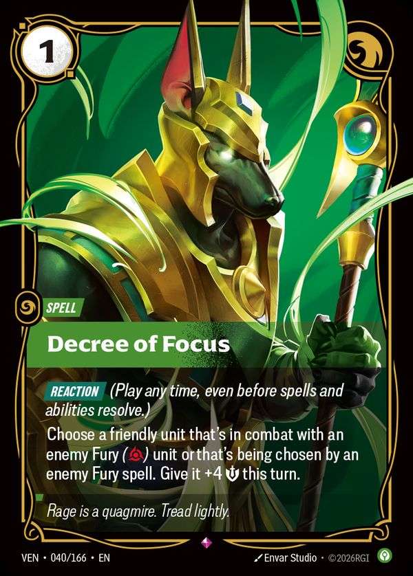 Decree of Focus — Riftbound card