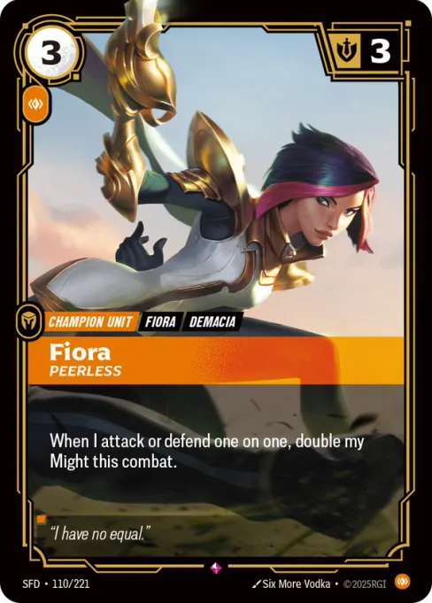 Fiora, Peerless, SFD-110/221