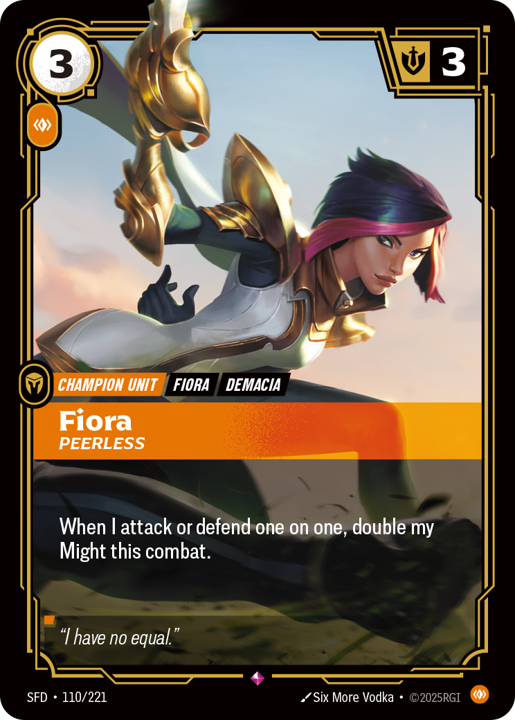 Fiora - sans égale