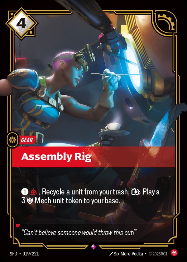 Assembly Rig — Riftbound card