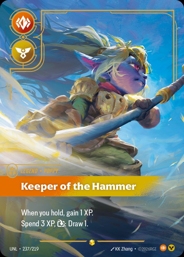Poppy, Keeper of the Hammer (Overnumbered) — Riftbound card