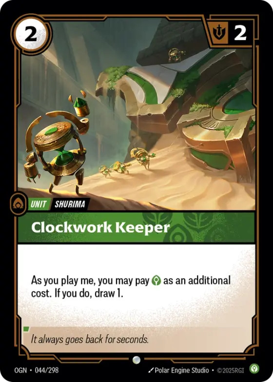 Clockwork Keeper OGN-044 Standard printing