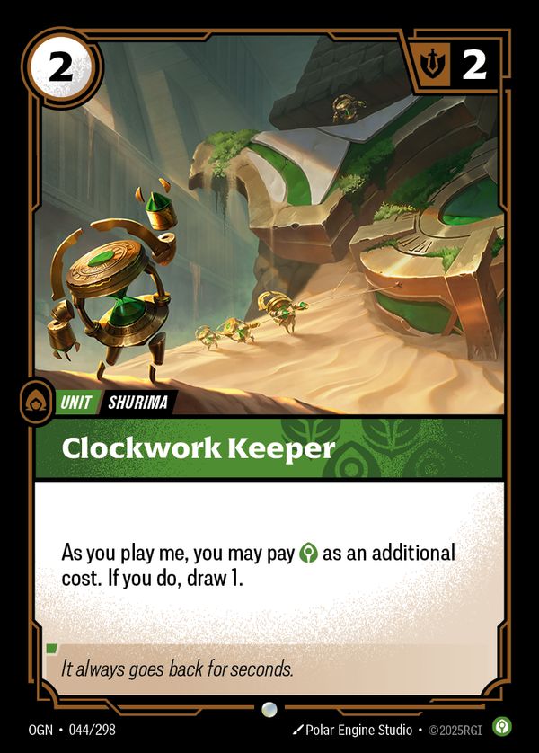 Clockwork Keeper — Riftbound card