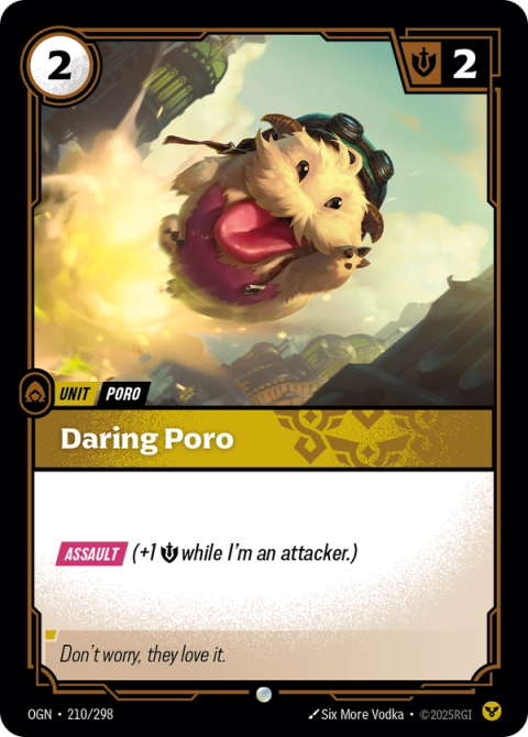 Daring Poro — Origins #210, art by Six More Vodka