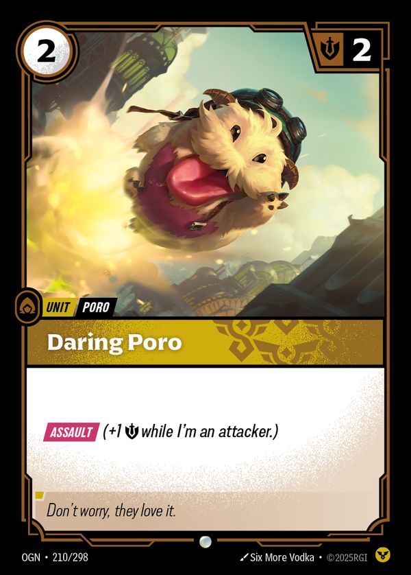 Daring Poro — Riftbound card