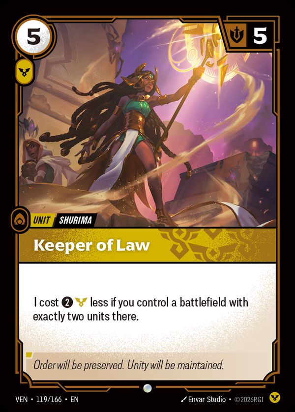 Keeper of Law — Riftbound card