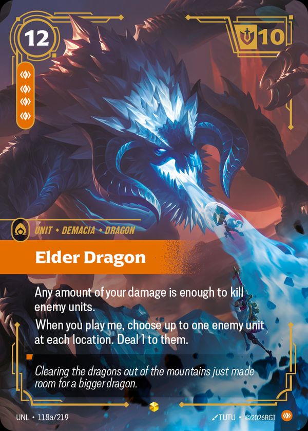 Elder Dragon (Alternate Art) — Riftbound card