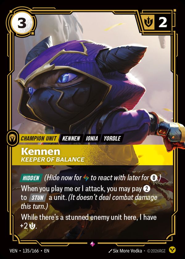 Kennen, Keeper of Balance — Riftbound card