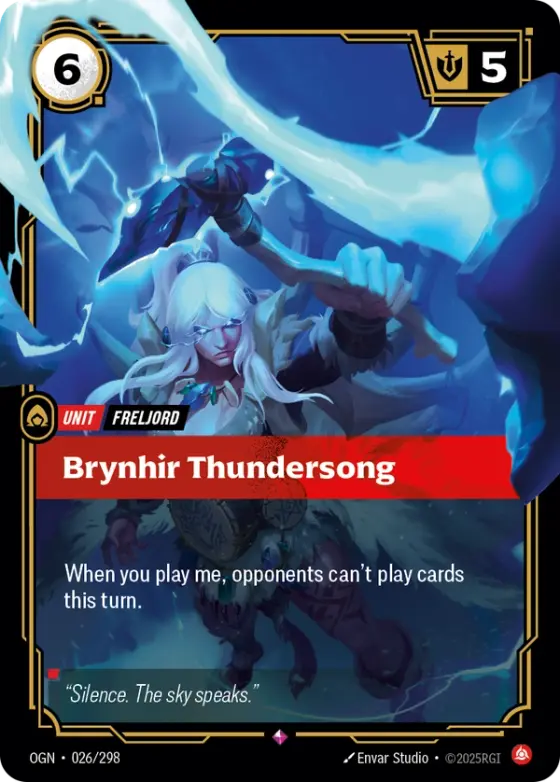 Brynhir Thundersong OGN-026 Standard printing