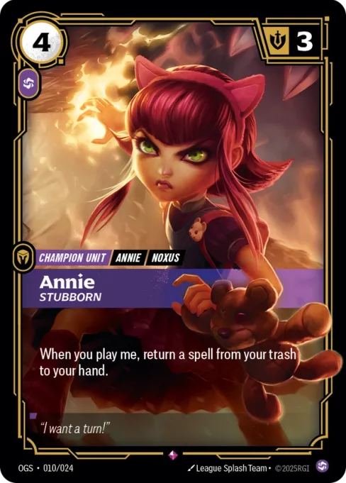Annie, Stubborn, OGS-010/024