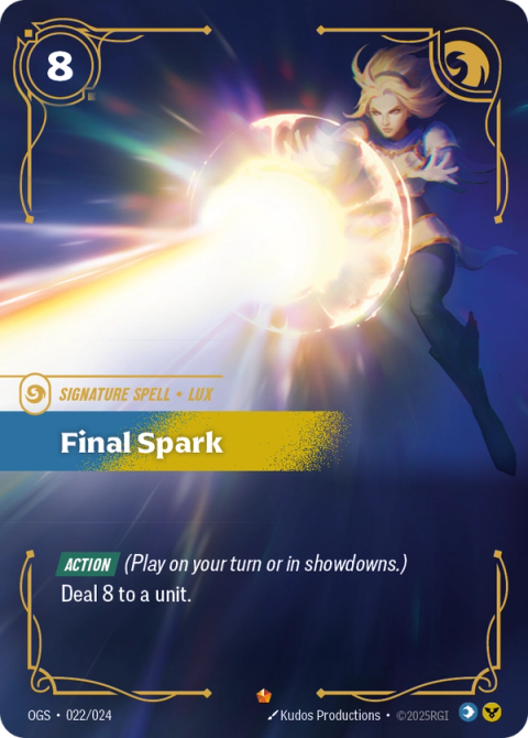 Final Spark — Proving Grounds #022, art by Kudos Productions