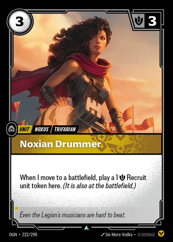 Noxian Drummer — Riftbound card