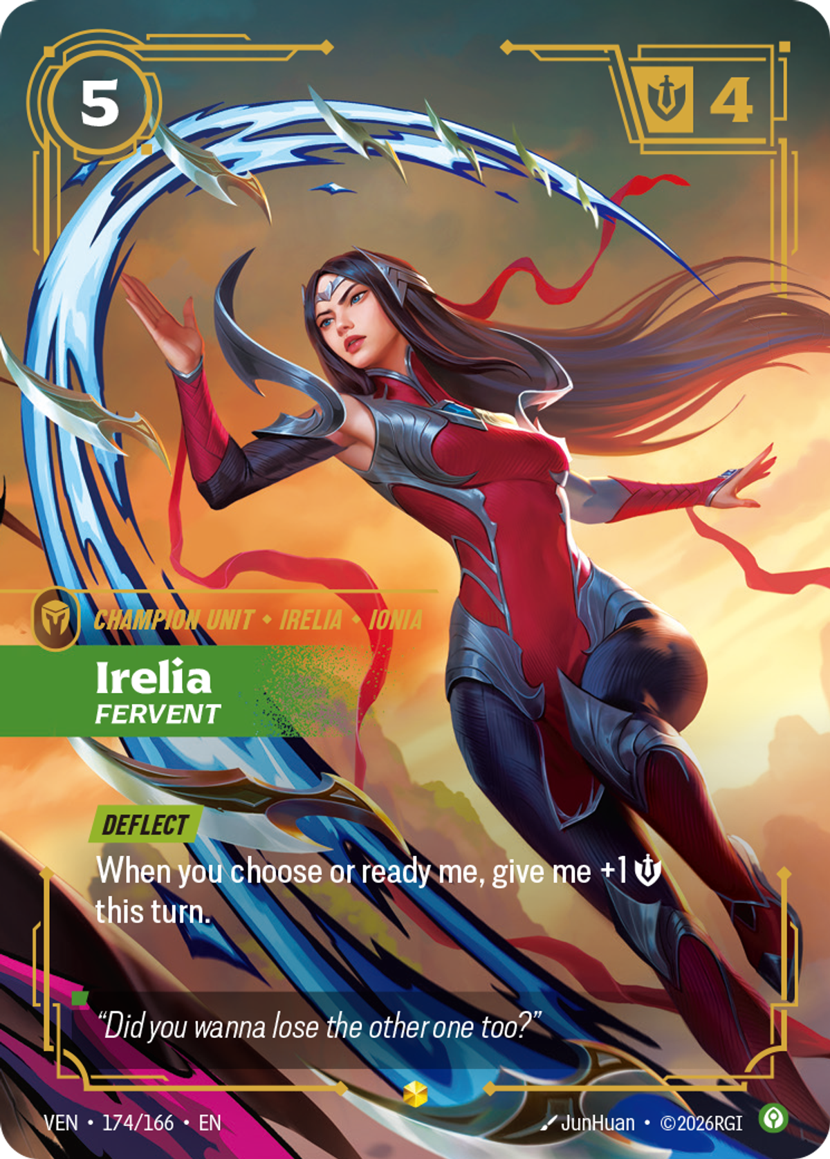 Irelia, Fervent