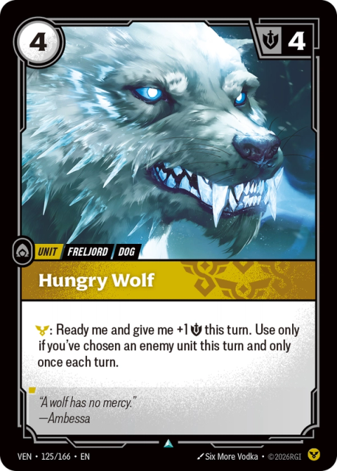 Hungry Wolf — Vendetta #125, art by Six More Vodka