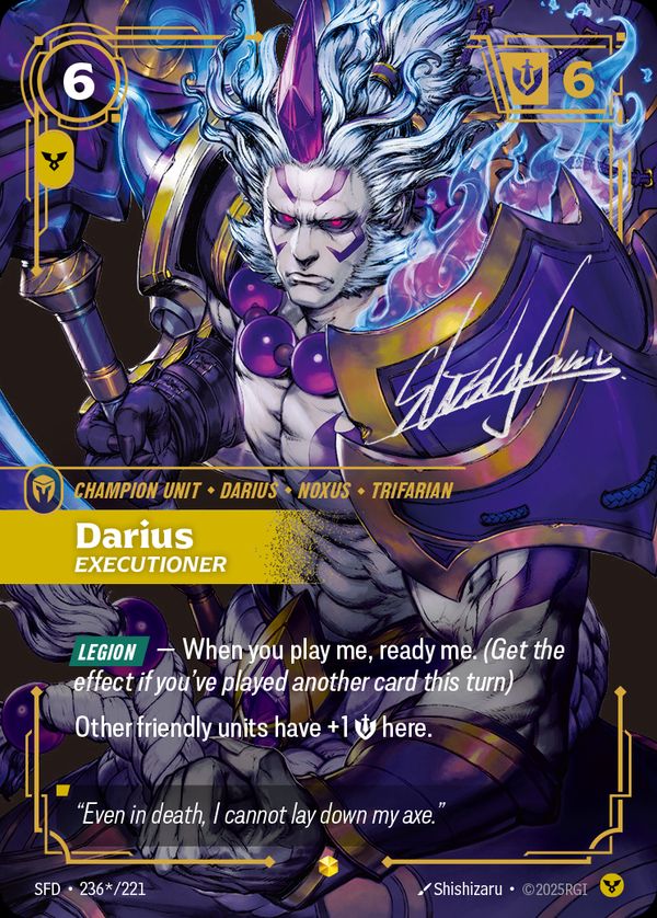 Darius, Executioner (Signature) — Riftbound card