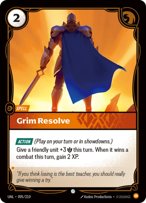 Grim Resolve — Unleashed #095, art by Kudos Productions