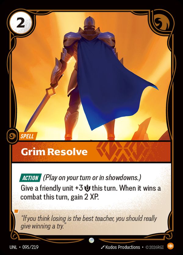 Grim Resolve — Riftbound card