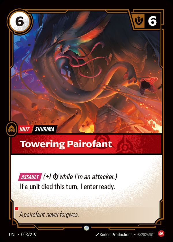 Towering Pairofant — Riftbound card