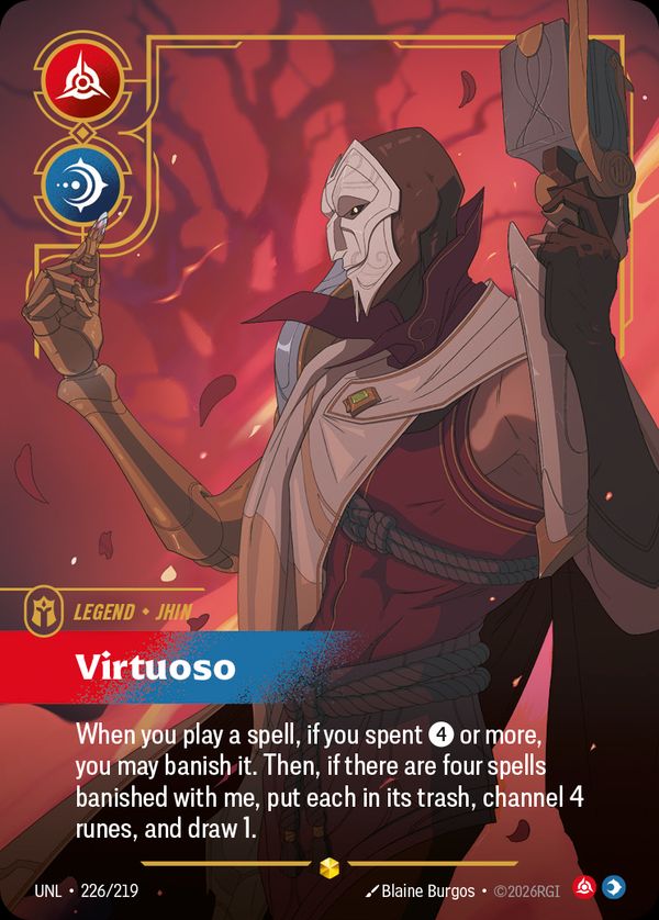 Jhin, Virtuoso (Overnumbered) — Riftbound card