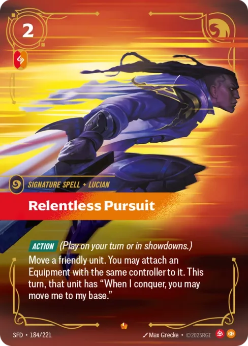 Relentless Pursuit, SFD-184/221