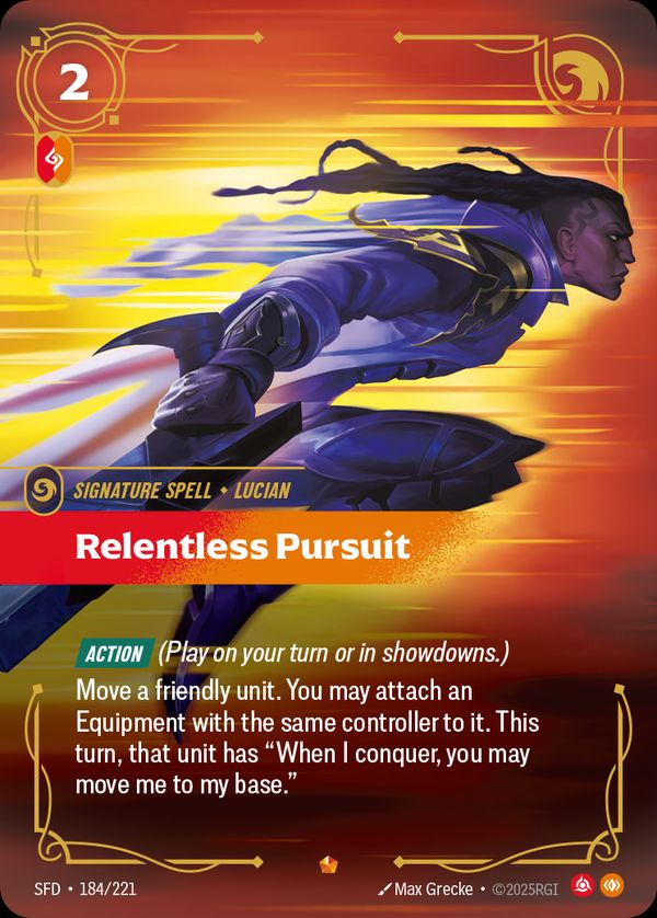 Relentless Pursuit — Riftbound card