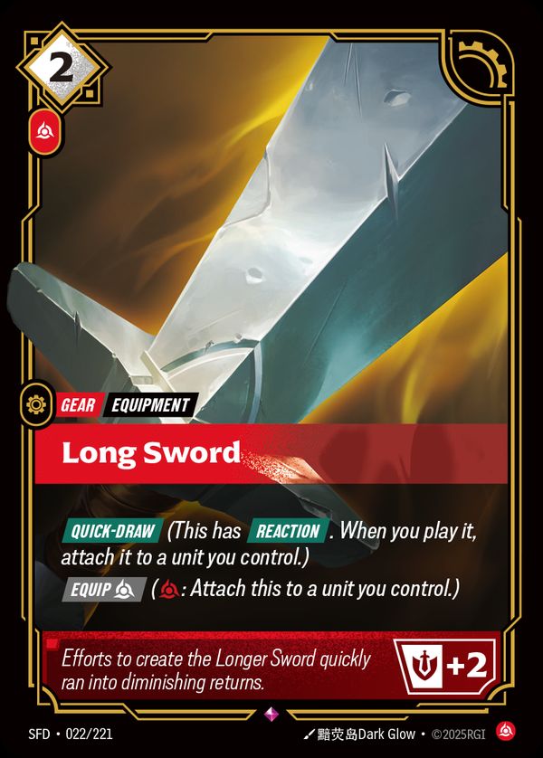 Long Sword — Riftbound card