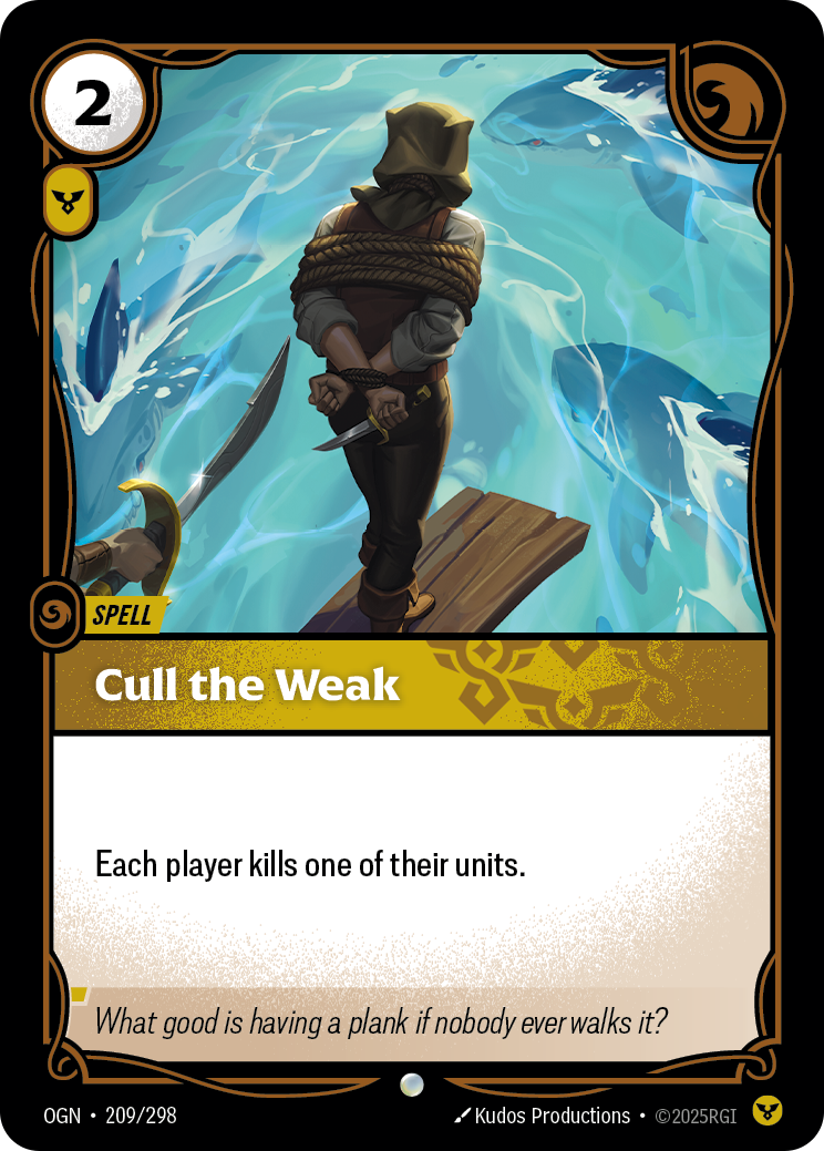 Cull the Weak