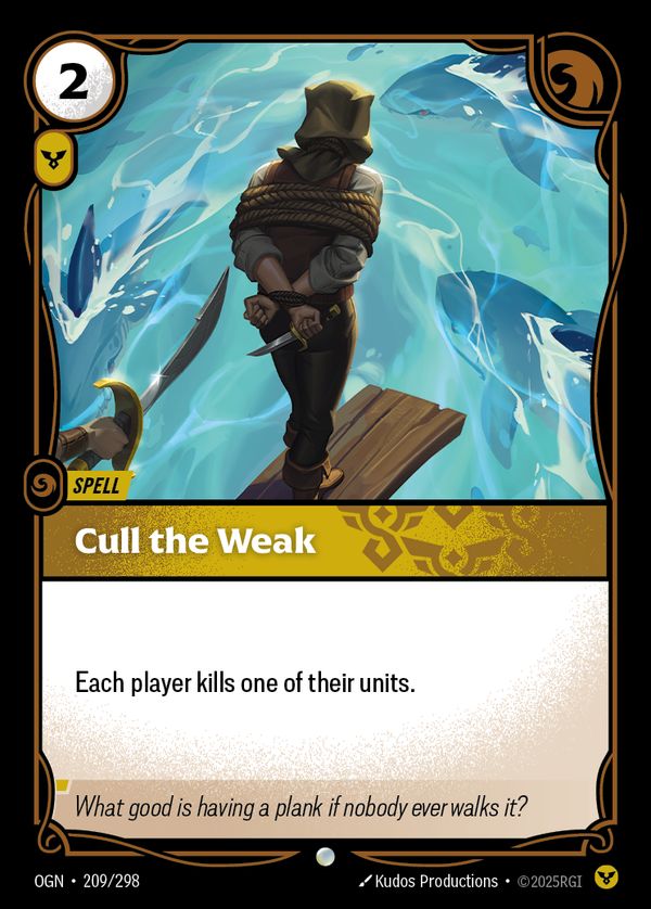Cull the Weak — Riftbound card