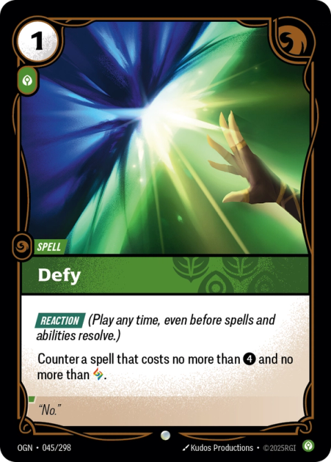Defy — Origins #045, art by Kudos Productions