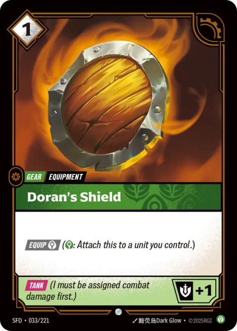 Doran's Shield SFD-033 영어판 카드 이미지