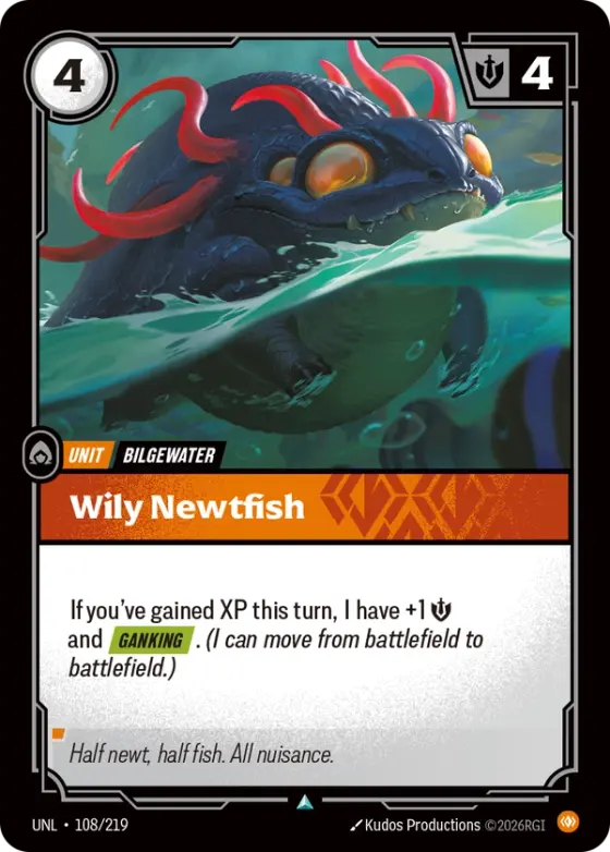 Wily Newtfish UNL-108 Standard printing