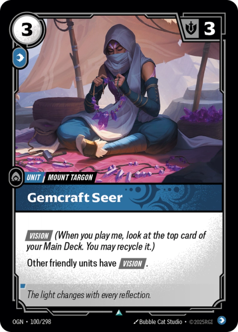 Gemcraft Seer — Origins #100, art by Bubble Cat Studio
