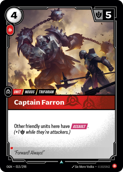Captain Farron — Origins #015, art by Six More Vodka