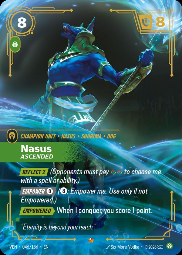 Nasus, Ascended — Riftbound card