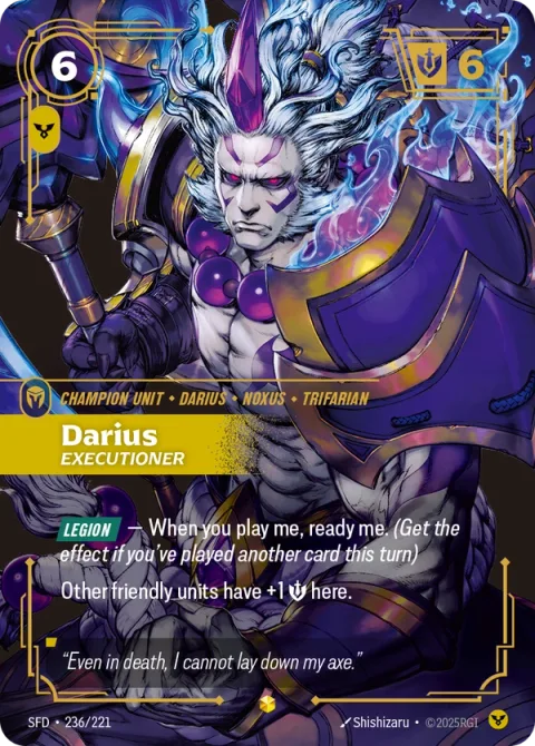 Darius, Executioner (다리우스) SFD-236 영어판 카드 이미지